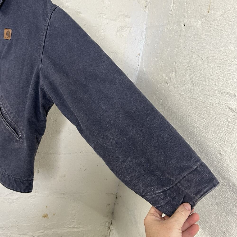 Vintage Carhartt Blanket-Lined Detroit Jacket “Petrol Blue” J204 PTB - Picture 8 of 15